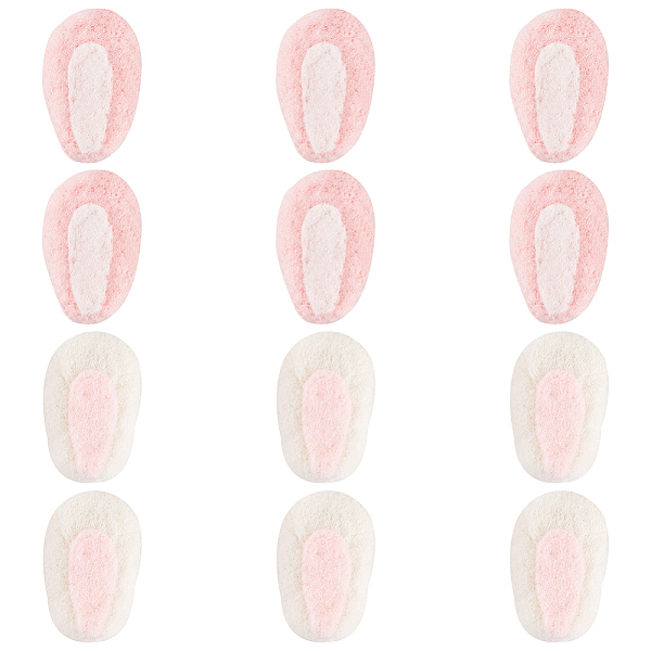 

PandaHall FINGERINSPIRE 12 Pcs 2 Colors Felt Rabbit Ears Craft Accessories Wool Felt Bunny Ear Ornament Bunny Ears Wool Felt Craft Wool Felt..., Multicolor