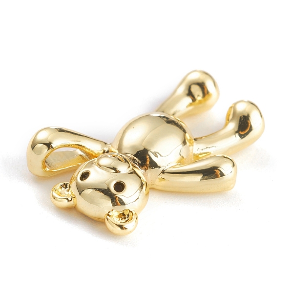 

PandaHall Brass Micro Pave Black Cubic Zirconia Pendants, Long-Lasting Plated, Bear, Real 18K Gold Plated, 16x10x3.4mm, Hole: 2.5x1.6mm...