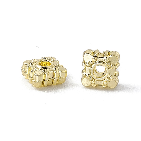 

PandaHall Alloy Beads, Square, Light Gold, 5.5x5.5x3mm, Hole: 1.2mm Alloy Square