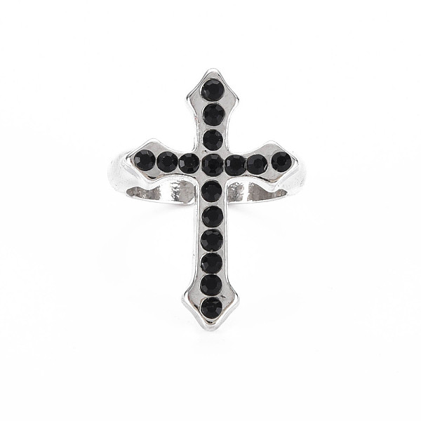 

PandaHall Men's Alloy Cuff Finger Rings, Open Rings, Cadmium Free & Lead Free, Platinum, Religion, Cross, Black, US Size 7 1/2(17.7mm) Alloy...