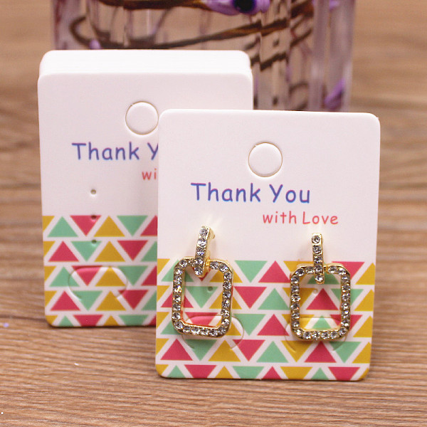 100Pcs Paper Earrin… - image