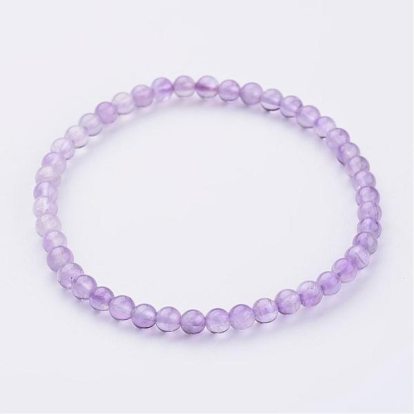 Natürlichen Amethyst Perlen Stretch-Armbänder