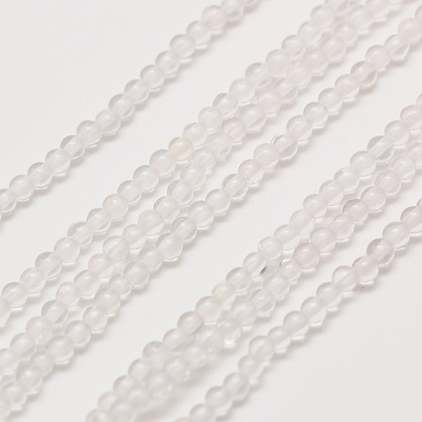 

PandaHall Grade AA Natural Quartz Crystal Round Beads Strands, Rock Crystal Beads, 2mm, Hole: 0.5mm, about 184pcs/strand, 16 inch Quartz...