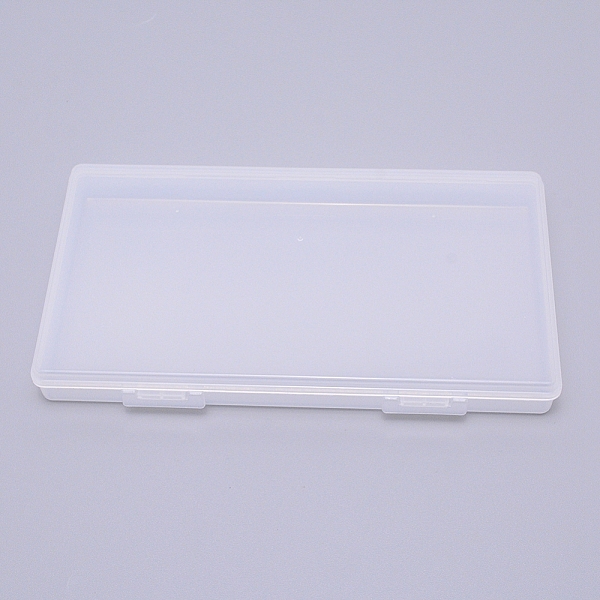 

PandaHall Transparent Plastic Bead Containers, with Hinged Lids, for Beads and More, Rectangle, Clear, 18.5x9.5x1.8cm Plastic Rectangle...