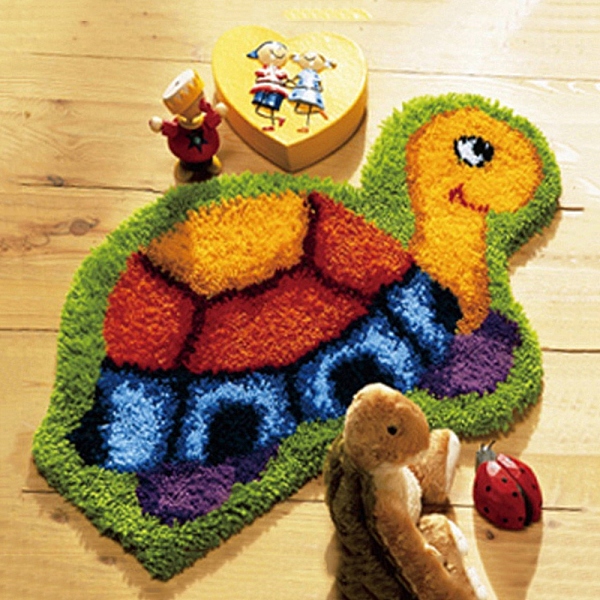 

PandaHall DIY Latch Hook Rug Kit, DIY Rug Crochet Yarn Kits, Including Color Printing Mesh Embroidery Pad, Acrylic Fiber Wool, Instruction..., Multicolor