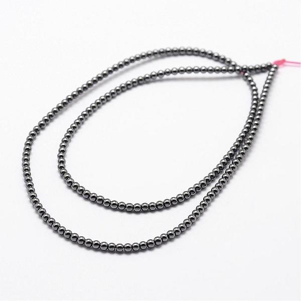 Grade AB Non-magnetic Synthetic Hematite Beads Strands