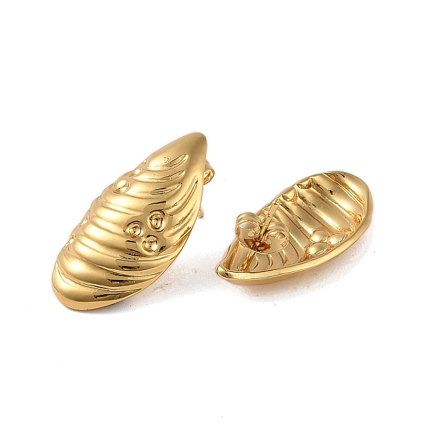 

PandaHall 304 Stainless Steel Earrings, Shell Shape, Golden, 26.5x12.8mm 304 Stainless Steel Shell Shape