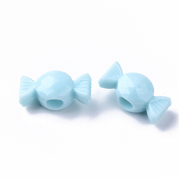 

PandaHall Opaque Polystyrene(PS) Plastic European Beads, Large Hole Beads, Faceted, Candy, Mixed Color, 11.5x24x11mm, Hole: 5.5mm, about..., Multicolor