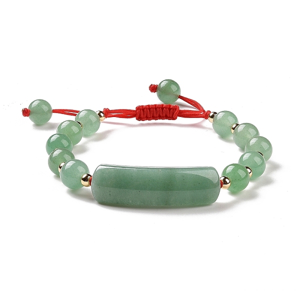 

PandaHall Natural Green Aventurine Braided Bead Bracelets for Women Men, with Brass Beads, Inner Diameter: 1-7/8~3 inch(4.9~7.5cm) Green...