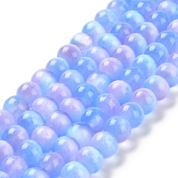 

PandaHall Natural Selenite Beads Strands, Grade A, Dyed, Round, Lilac, 10mm, Hole: 0.8mm, about 36~38pcs/strand, 15.16~15.35''(38.5~39cm)..., Purple