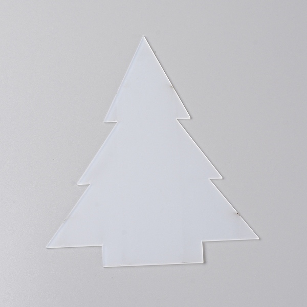 

PandaHall Acrylic Board, Christmas Tree, Clear, 177x145x2mm Acrylic Clear