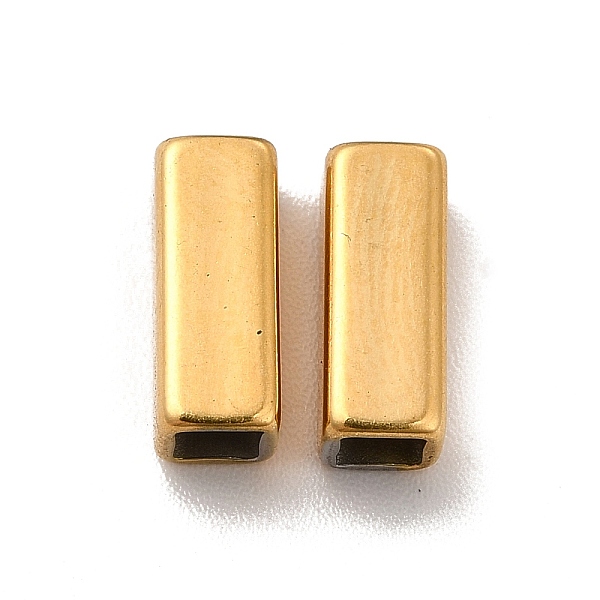 

PandaHall Ion Plating(IP) 304 Stainless Steel Beads, Rectangle, Real 18K Gold Plated, 10x4x4mm, Hole: 2.5x2.5mm 304 Stainless Steel...