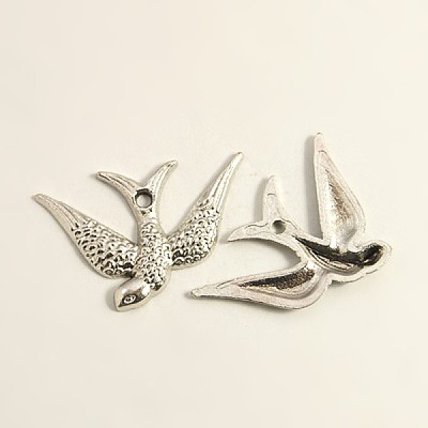 

PandaHall Tibetan Style Alloy Pendants, Bird, Antique Silver, Lead Free and Cadmium Free, 24x17x2mm, Hole: 1mm, about 815pcs/1000g Alloy...