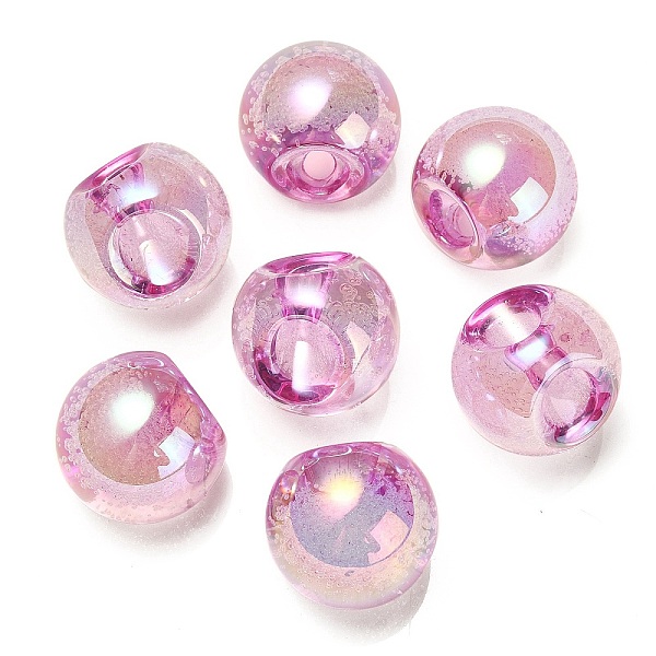 

PandaHall UV Plating Rainbow Iridescent Acrylic Beads, Round, Top Drilled, Violet, 20x20x20mm, Hole: 3mm Acrylic Round Purple
