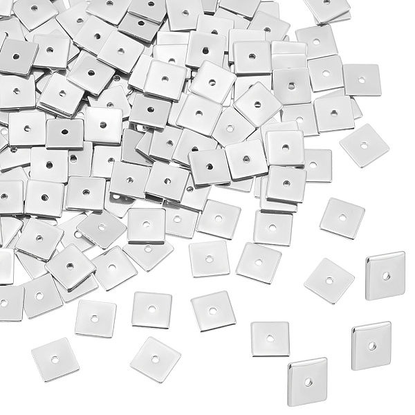 

PandaHall UNICRAFTALE 200pcs 8mm Square Spacer Beads Stainless Steel Loose Beads Metal Small Hole Spacer Beads Smooth Surface Beads Finding...