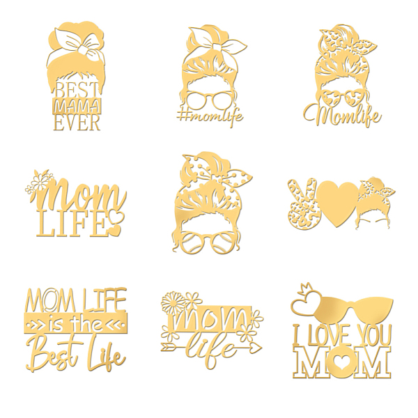 

PandaHall Nickel Decoration Stickers, Metal Resin Filler, Epoxy Resin & UV Resin Craft Filling Material, Golden, Mixed Shapes, 40x40mm...