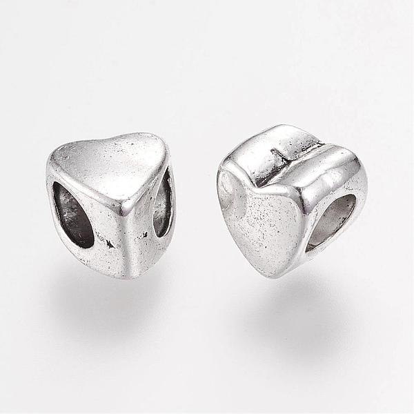 

PandaHall Tibetan Style Alloy European Beads, Heart, Antique Silver, 8.5x8x7mm, Hole: 4.5mm Alloy Heart