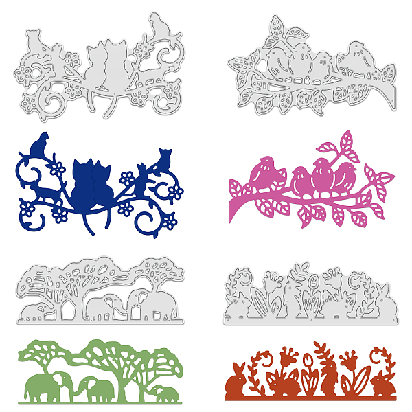 

PandaHall GLOBLELAND 4Pcs 4 Styles Carbon Steel Cutting Dies Stencils, for DIY Scrapbooking/Photo Album, Decorative Embossing DIY Paper Card...