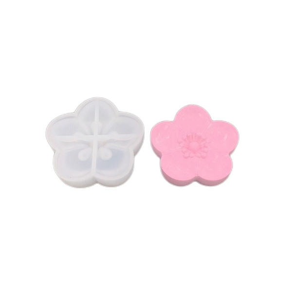 

PandaHall Silicone Molds, Resin Casting Molds, For UV Resin, Epoxy Resin Jewelry Making, Sakura, White, 57x57x28mm, Inner Diameter: 31x31mm...