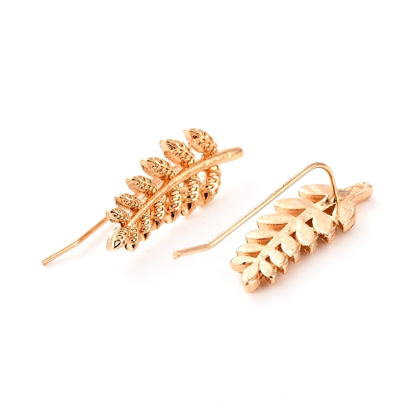 

PandaHall Alloy Dangle Earrings, Leaf, Golden, 21x8.5mm, Pin: 0.7mm Alloy