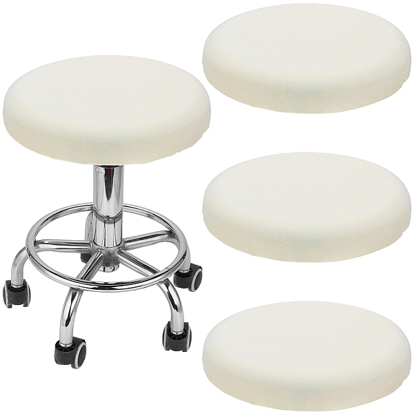 4Pcs Polyester Round Stool Cover