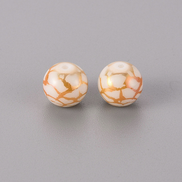 

PandaHall Electroplate Glass Beads, Round, Rose Gold Plated, 10mm, Hole: 1.2mm Glass Others