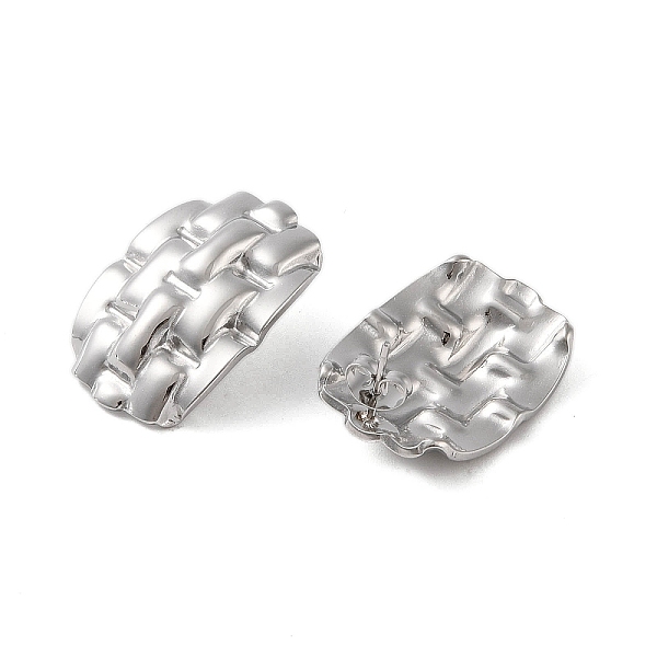 

PandaHall 304 Stainless Steel Earrings, Platinum, 28x19.5mm 304 Stainless Steel