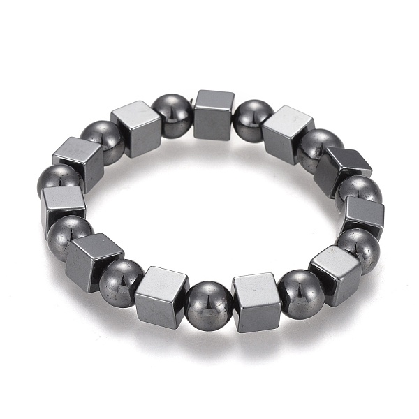 Unmagnetische Synthetischen Hämatit Stretch-Armbänder