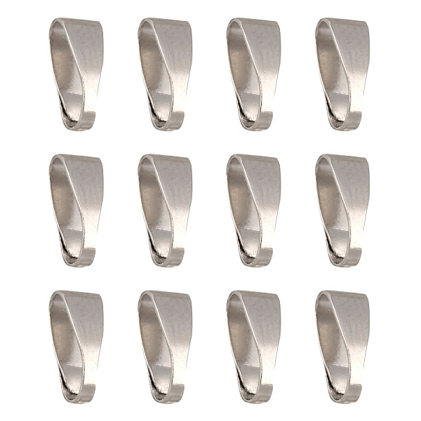 

PandaHall Platinum Brass Snap on Bails, for Pendants, 7x3x3mm, Hole: 6x2mm Brass