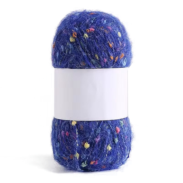 

PandaHall 50g 40% Polyester & 60% Acrylic Fiber Soft Mohair Yarn, Ball Yarns, Scarves Sweater Shawl Hats Crochet Thread, Dark Blue, 2mm...
