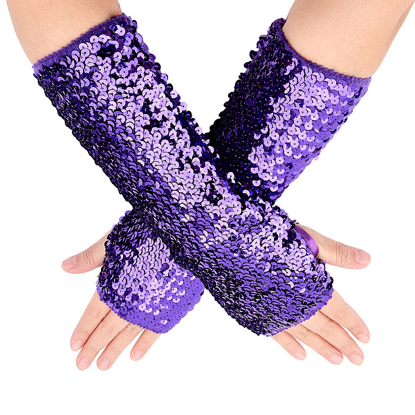 Elastico Con Sovramanica In Glitter Di Plastica-image