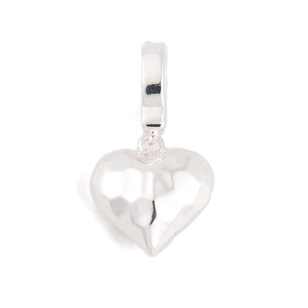 

PandaHall 925 Sterling Silver Love Heart Pendants, Textured Heart Charms with 925 Stamp, Silver, 24mm, Heart: 14x13x8mm, Hole: 5.5x4mm...