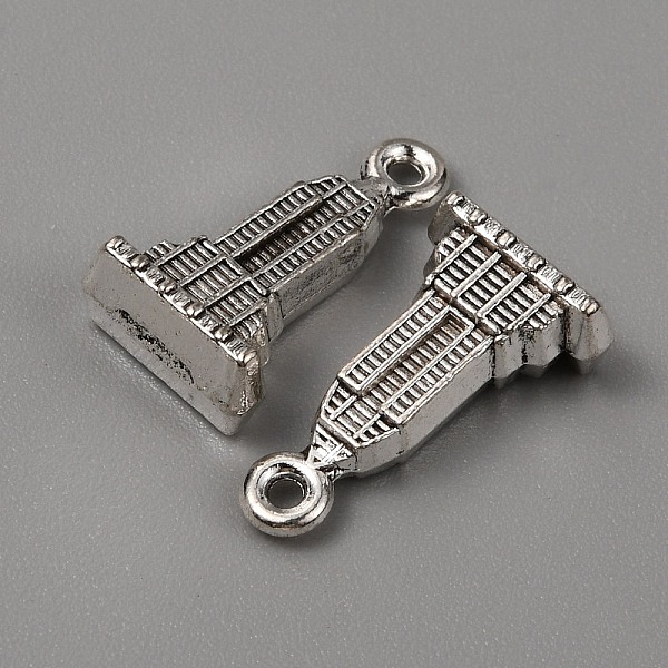 

PandaHall Tibetan Style Alloy Pendants, Mansion Charms, Antique Silver, 18x10x5.5mm, Hole: 1.2mm Alloy Building