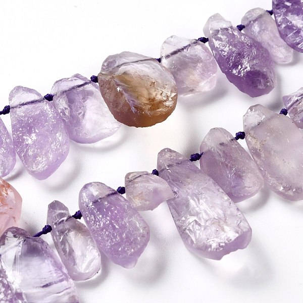 Rough Raw Natural Ametrine Beads Strands