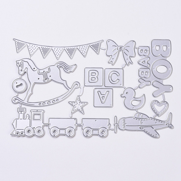 

PandaHall Carbon Steel Cutting Dies Stencils, for DIY Scrapbooking/Photo Album, Decorative Embossing DIY Paper Card, Matte Platinum Color...