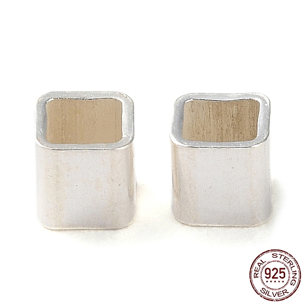 

PandaHall 925 Sterling Silver Tube Beads, Square, Silver, 3x3x3mm, Hole: 2.4x2.4mm Sterling Silver Square