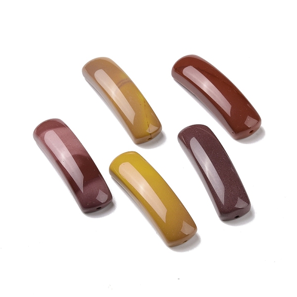 

PandaHall Natural Mookaite Connector Charms, Curved Tube, Arch, 36~37x10.5~11x5.5~6mm, Hole: 1.2mm Mookaite Arch