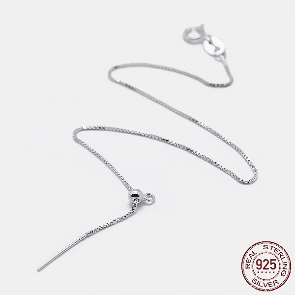 

PandaHall Rhodium Plated 925 Sterling Silver Bracelet Making, with Spring Ring Clasps, with 925 Stamp, Platinum, 7-5/8 inch(194mm)x1mm, Hole...