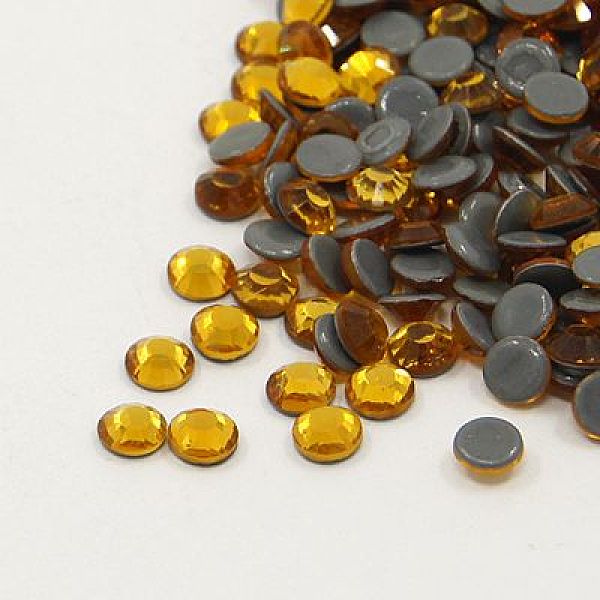 

PandaHall Glass Hotfix Rhinestone, Grade AA, Flat Back & Faceted, Half Round, Topaz, SS20, 4.6~4.8mm, about 1440pcs/bag Glass Rhinestone..., Yellow