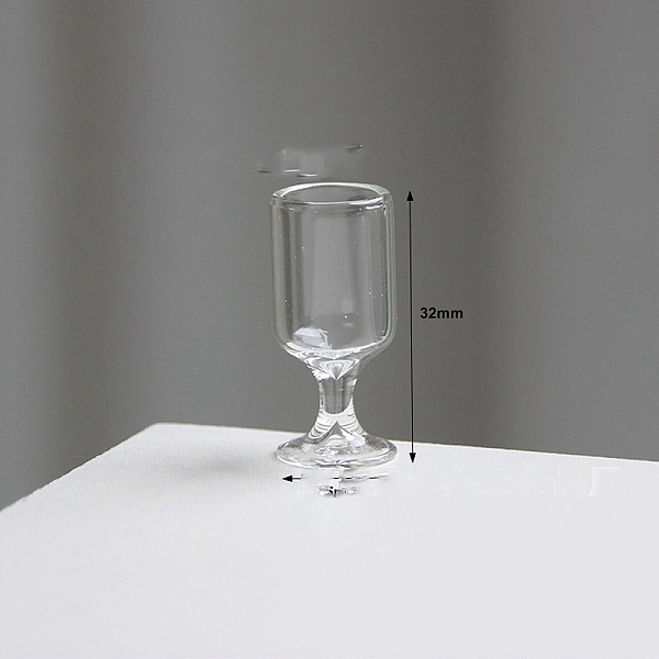 

PandaHall Glass Cups Miniature Ornaments, Micro Landscape Garden Dollhouse Accessories, Pretending Prop Decorations, Clear, 15x32mm Glass...