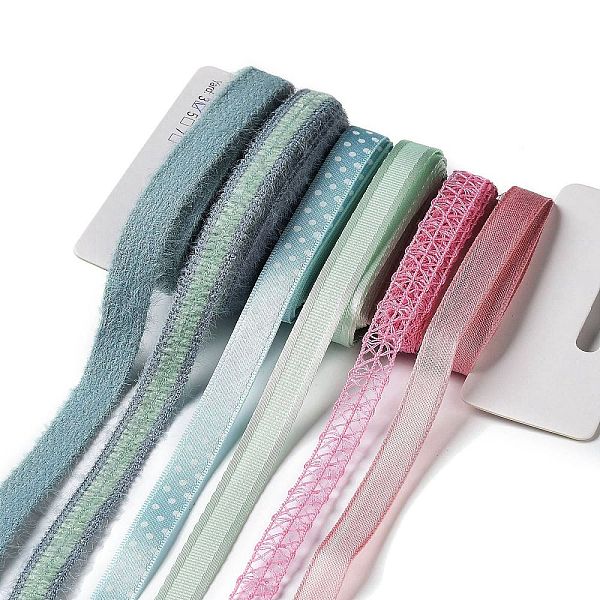 

PandaHall 18 Yards 6 Colors Polyester Ribbon, for DIY Handmade Craft, Hair Bowknots and Gift Decoration, Rainbow Color Palette, Mixed Color..., Multicolor