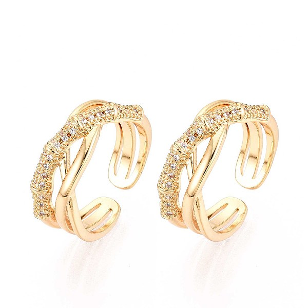 Brass Micro Pave Cu… - image