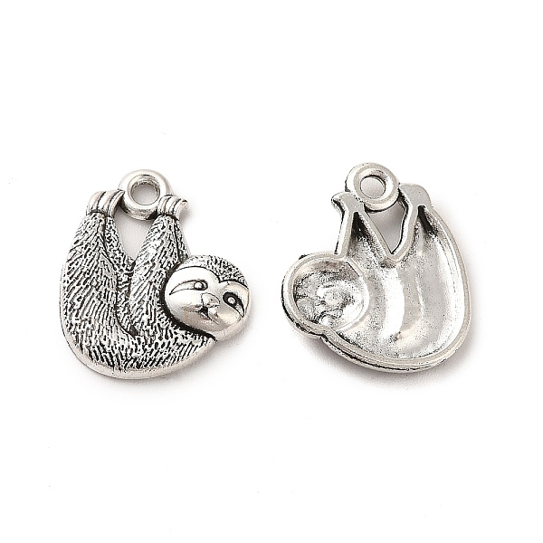 

PandaHall Tibetan Style Alloy Pendants, Koala Charm, Antique Silver, 18x15x3mm, Hole: 1.5mm, about 416pcs/500g Alloy Other Animal