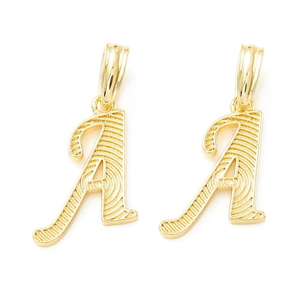 

PandaHall Rack Plating Eco-Friendly Brass Letter Pendants, Real 18K Gold Long-Lasting Plated, Cadmium Free & Lead Free, Letter.A...