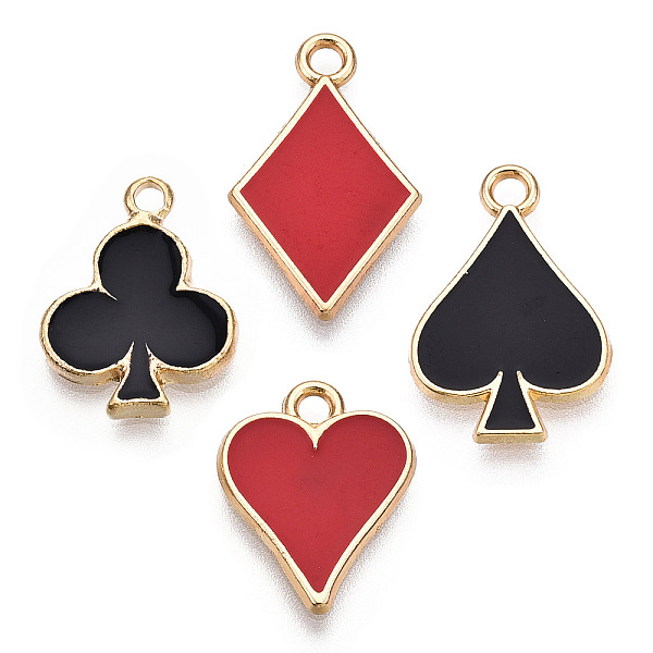 

PandaHall Barrel Plating Alloy Pendants, with Enamel, Cadmium Free & Nickel Free & Lead Free, Rhombus & Heart & Plum Blossom, Fixed Shapes..., Multicolor