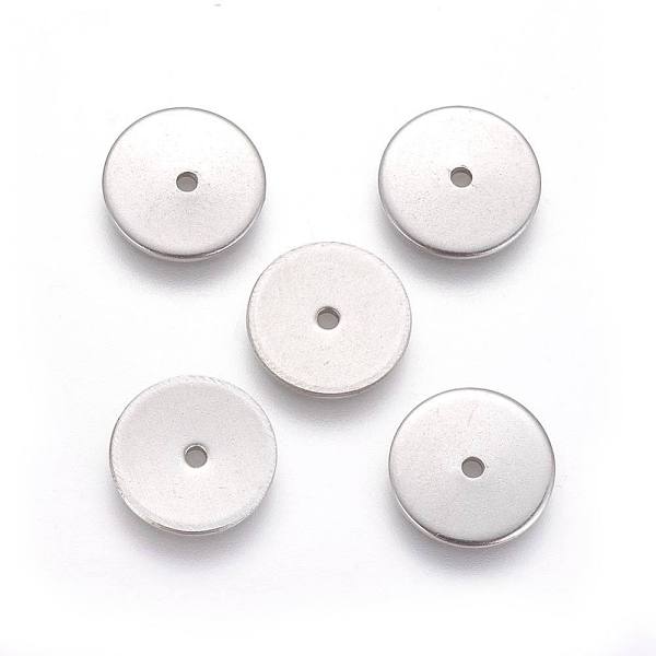 

PandaHall 304 Stainless Steel Spacer Beads, Disc, Stainless Steel Color, 6x0.7mm, Hole: 1.1mm 304 Stainless Steel Disc