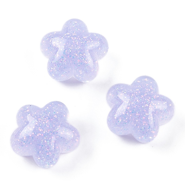 

PandaHall Transparent Epoxy Resin Decoden Cabochons, Glitter Star, Lilac, 17x17.5x11mm Epoxy Resin Star Purple