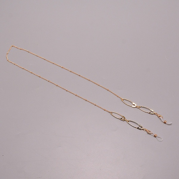

PandaHall Zinc Alloy Eyeglasses Chains, Neck Strap for Eyeglasses, Safety Pin Link Chain with Plastic Loop Ends, Light Gold, 26.97 inch...