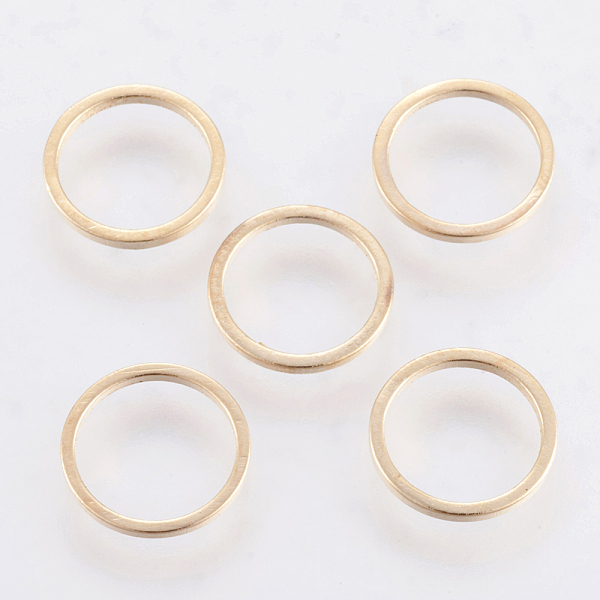 

PandaHall Brass Linking Rings, Light Gold, 10x1mm, Inner Diameter: 8mm Brass Ring
