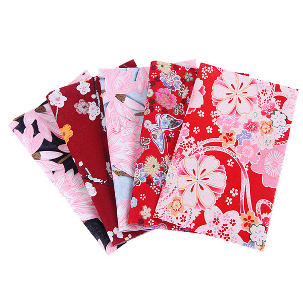 

PandaHall Cotton Craft Fabric, Bundle Rectangle Patchwork Lint Different Designs, for DIY Sewing Quilting Scrapbooking, with Japanese Zephyr...